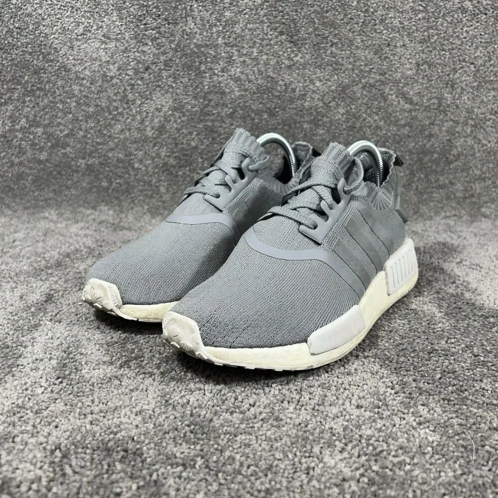 Adidas Boost NMD R1 Primeknit BY8762 Women's Size 8.5 France Grey Running Shoes